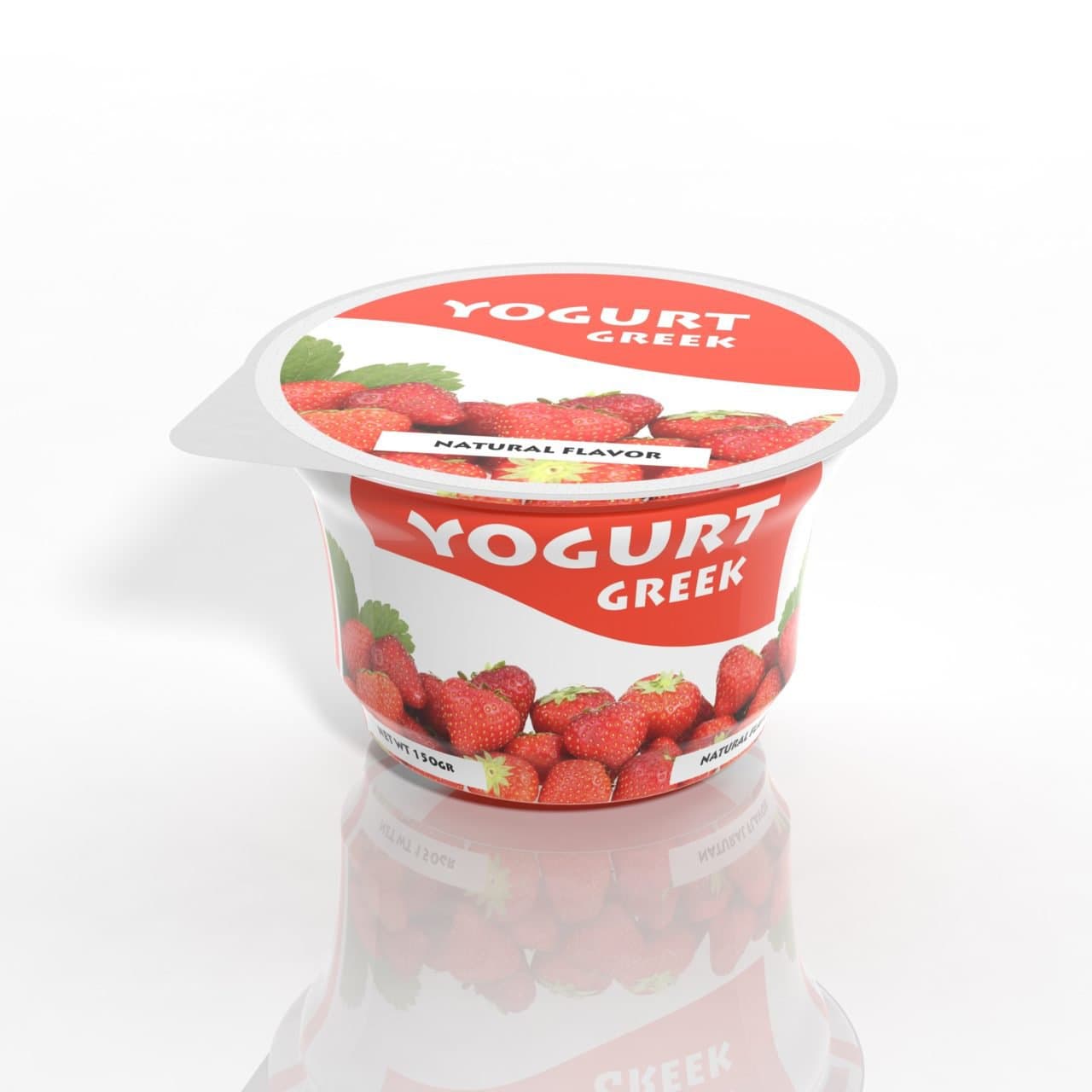 A single cup of Greek yogurt.